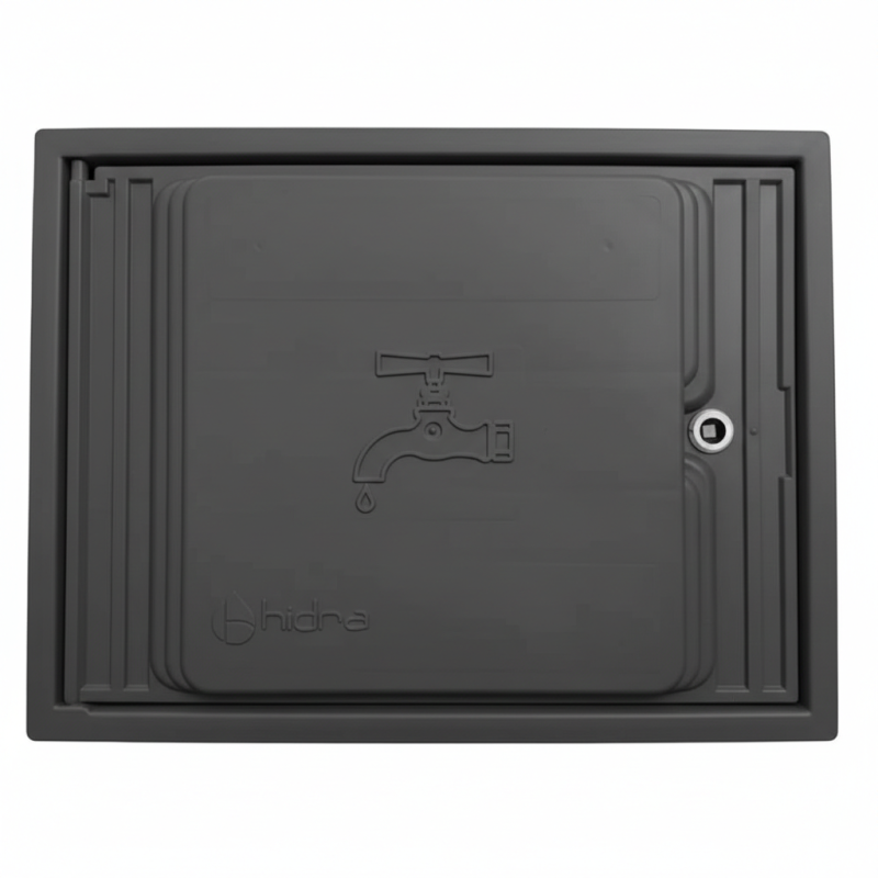 Gray Polypropylene Water Meter Door 35x45 cm | Cover with Frame for Flush Mounting Gray Polypropylene Water Meter Door 35x45 cm | Cover with Frame for Flush Mounting