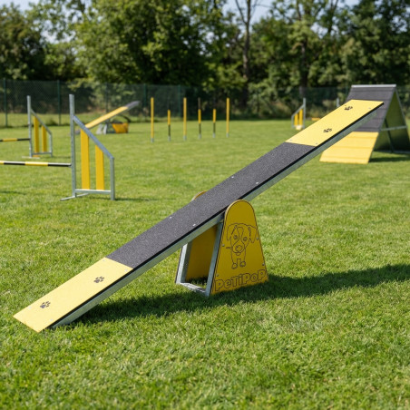 Gangorra galvanizada para agility canino 300x36x60 cm | Circuito de treinamento canino