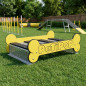 Pista de Salto em Distância Galvanizada para Agilidade Canina 90x64x32 cm | Percurso de Obstáculos para Cães