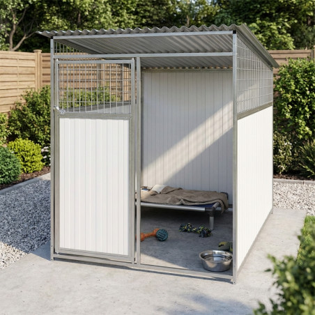 Mixed Front Dog Kennels 150x185 cm with Door | Dog Kennel