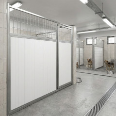 Canil misto com porta, 150x185 cm | Canil