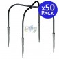 Lot de 50 Connecteur d'irrigation goutte à goutte à 4 sorties. Tuyau 4mm inclus de 60 cm Lot de 50 Connecteur d'irrigation goutte à goutte à 4 sorties. Tuyau 4mm inclus de 60 cm