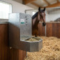 Mangeoire automatique pour chevaux, trémie galvanisée de 75 L, dimensions : 50 x 70 x 87 cm | Mangeoire pour boxes et bétail