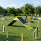 Ponte de Agilidade Galvanizada para Cães 253x64x90 cm | Circuito de Obstáculos para Treinamento Canino Ponte de Agilidade Galvanizada para Cães 253x64x90 cm | Circuito de Obstáculos para Treinamento Canino
