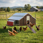 Poulailler mobile pour poules élevées en plein air 1,5 x 1,8 m | Poulailler d'extérieur pour poules élevées en plein air Poulailler mobile pour poules élevées en plein air 1,5 x 1,8 m | Poulailler d'extérieur pour poules élevées en plein air