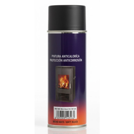 Tinta aerossol resistente ao calor, 400ml, cinza antracite | Para lareiras e fogões a pellets