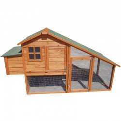 Amsterdam wooden chicken coop 195x77x105 cm