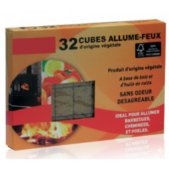 Pack of 24 Boxes of 32 Fireplace Lighters | Firelighters for Stoves and Barbecues