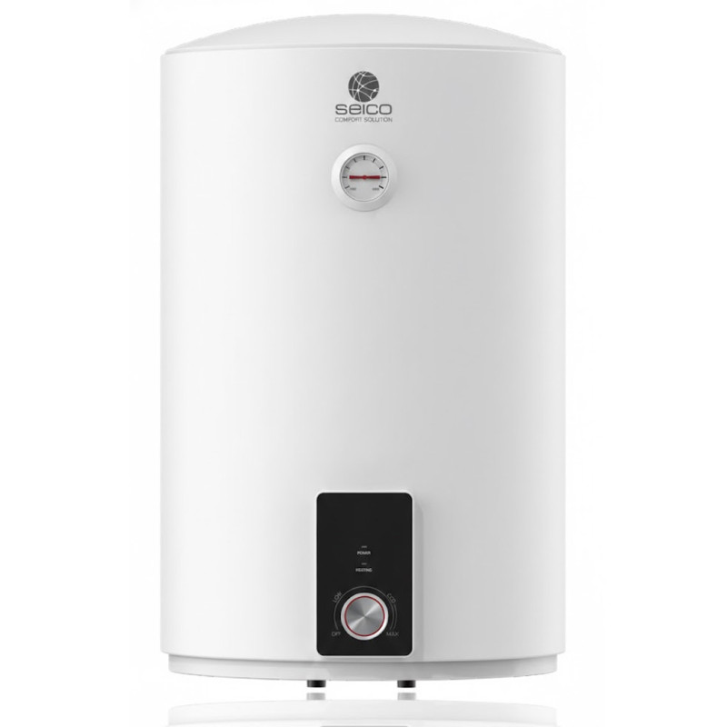 Aquecedor de água elétrico vertical Seico de 80 litros, 1500 W, 45 x 80,2 cm | Aquecedor de água elétrico Aquecedor de água elétrico vertical Seico de 80 litros, 1500 W, 45 x 80,2 cm | Aquecedor de água elétrico