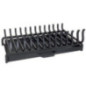 Grille de cheminée en fonte avec tiroir 65 x 40 x 23 cm | Idéale pour les cheminées et les barbecues