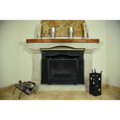 Parrilla Chimenea Hierro Fundido con Cajón 65x40x23 cm | Ideal para Chimeneas y Barbacoas