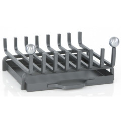 Parrilla Chimenea Clasica Hierro Antracita con Cajón 44x40x22 cm | Ideal para Chimeneas y Barbacoas