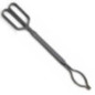 Anthracite Iron Tongs 16x4 mm | Tongs for Firewood and Coal in Fireplace and Stove Anthracite Iron Tongs 16x4 mm | Tongs for Firewood and Coal in Fireplace and Stove