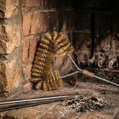 Triangular Brush for Chimneys and Boilers | Cleaning Flat Surfaces | Chimney Sweep