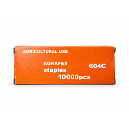 Grapas para Maquina de Atado Manual | 10.000 Grapas de 4x6 mm | Ideal para Amarrar Rapidamente Plantas, Ramas y Tutores