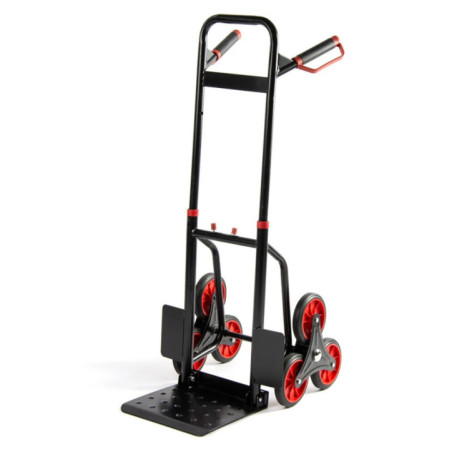 Carretilla Plegable para Escalera | Resistente hasta 200kg | Carreta Acero 58x54x116cm | Ideal para Tareas de Mantenimiento