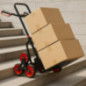 Folding Stair Trolley | Supports up to 200kg | Steel Trolley 58x54x116cm | Ideal for Maintenance Tasks
