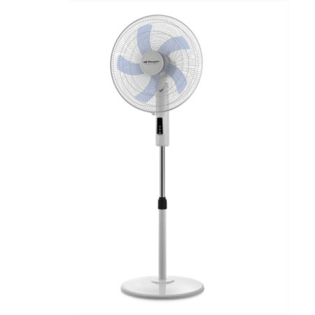 Ventilador de Pie Orbegozo de 3 Velocidades | Ventilador Oscilante de 40cm | Temporizador de 12h | Altura Regulable 130cm