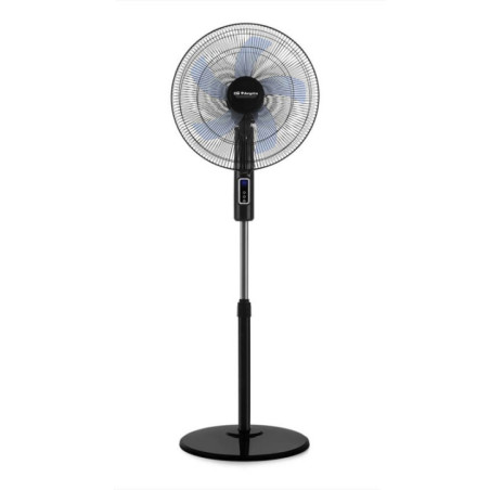 Ventilador de Pie Orbegozo de 3 Velocidades | Ventilador Oscilante de 40cm | Temporizador de 12h | Altura Regulable 130cm