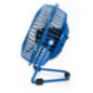 Mini Ventilador Sobremesa Silencioso | Ventilador Azul Pequeño de Metal para Espacios Reducidos de 10 cm | Potencia 2,5W