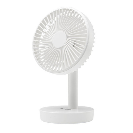 Ventilador de Sobremesa 4 Velocidades Orbegozo | Ventilador Oscilante Portatil de 16cm | Autonomia de 11 Horas
