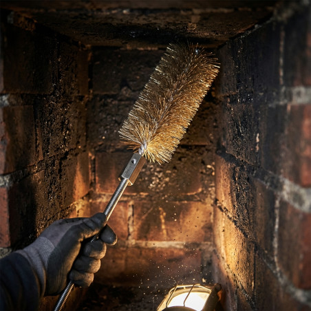 Brosse de cheminée en acier Ø2 cm Filetage M12/175 | Nettoyage des conduits de fumée