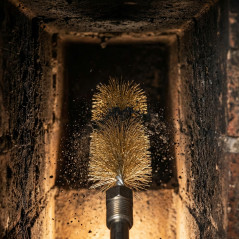 Escobillón Deshollinador Chimenea Acero Ø3 cm Rosca M12/175 | Limpieza Conductos