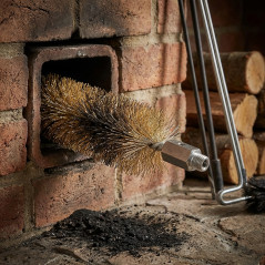 Escobillón Deshollinador Chimenea Acero Ø6 cm Rosca M12/175 | Limpieza Conductos