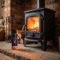 Vernice spray resistente al calore 400 ml nero opaco | Camino e stufa a pellet