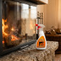 Concentrated Fireplace Glass Cleaner Spray 500ml | Stove Glass Cleaning Concentrated Fireplace Glass Cleaner Spray 500ml | Stove Glass Cleaning