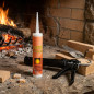 Stucco refrattario nero 310 ml resistente a 1500 ºC | Sigillatura di camini e stufe Stucco refrattario nero 310 ml resistente a 1500 ºC | Sigillatura di camini e stufe