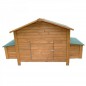 Gallinero de madera Berlin | 191x89x110 cm | Caseta de madera con nido elevado y puerta lateral | Resistente | Duradero Gallinero de madera Berlin | 191x89x110 cm | Caseta de madera con nido elevado y puerta lateral | Resistente | Duradero