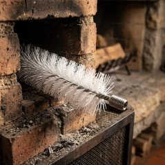 Brosse de cheminée en nylon Ø8 cm Filetage M12/175 | Nettoyage des conduits de cheminée