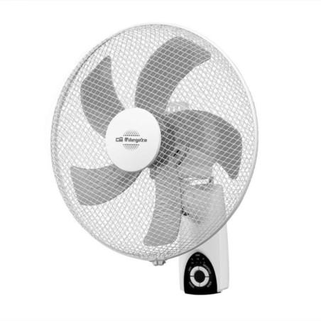 Ventilador de Pared 3 Velocidades Orbegozo | Ventilador Oscilante Silencioso 40cm con Mando a Distancia | Cabezal Inclinable