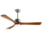 Ventilatore da soffitto Orbegozo con luce LED | Ventilatore silenzioso da 132 cm con telecomando | 3 pale in legno 40W
