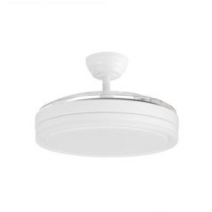 Ventilador de Techo con Luz LED Orgebozo | Mando a Distancia | Silencioso | 3 Aspas Retractiles de 105cm | Modo Invierno-Verano