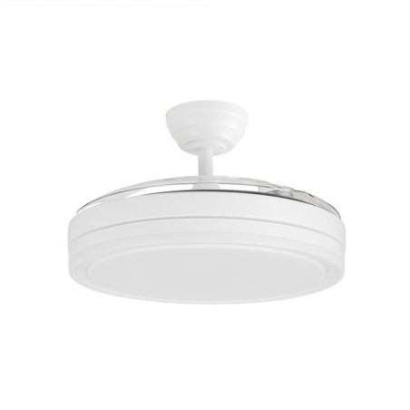 Ventilador de Techo con Luz LED Orgebozo | Mando a Distancia | Silencioso | 3 Aspas Retractiles de 105cm | Modo Invierno-Verano