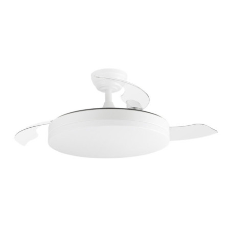 Ventilador de Techo con Luz LED Orgebozo | Mando a Distancia | Silencioso | 3 Aspas Retractiles de 105cm | Modo Invierno-Verano