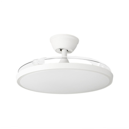 Ventilador de Techo con Luz LED Orgebozo | Mando a Distancia | Silencioso | 3 Aspas Retractiles de 105cm | Modo Invierno-Verano