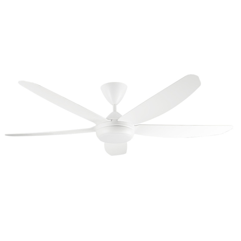 Ventilador de teto Orbegozo com luz LED ajustável | Ventilador silencioso de 142 cm com controle remoto | Modo inverno-verão