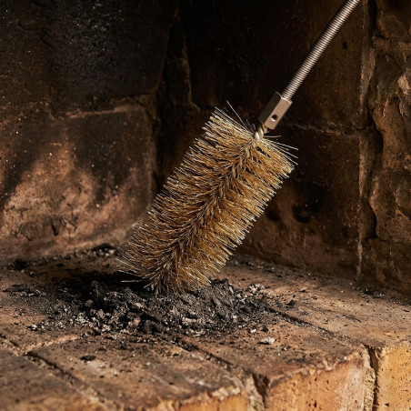 Brosse de cheminée en acier Ø8 cm Filetage M12/175 | Nettoyage des conduits de fumée