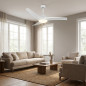 Orbegozo Ceiling Fan with Adjustable LED Light | 132cm Silent Fan with Remote Control | Winter-Summer Mode Orbegozo Ceiling Fan with Adjustable LED Light | 132cm Silent Fan with Remote Control | Winter-Summer Mode
