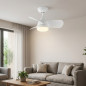 Ventilador de teto Orbegozo com luz LED ajustável | Ventilador silencioso de 60 cm com controle remoto | Modo inverno-verão