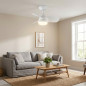 Ventilador de teto Orbegozo com luz LED ajustável | Ventilador silencioso de 60 cm com controle remoto | Modo inverno-verão