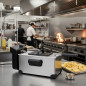 Friteuse Thulos 3 litres | Friteuse électrique 2000 W avec thermostat réglable | Friteuse en acier inoxydable