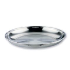 Bandeja para servir frutos do mar Lacor em aço inoxidável, 50 cm | Prato para frutos do mar | Cozinha profissional | Pode ser la