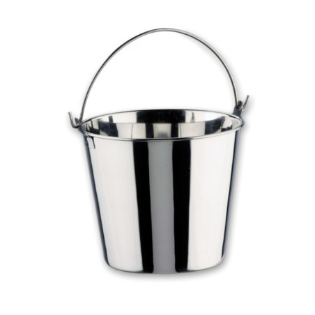 Balde resfriador de aço inoxidável para garrafas, 14 litros | Balde de gelo para vinho e champanhe, 28 cm x 21 cm | Pode ser lav