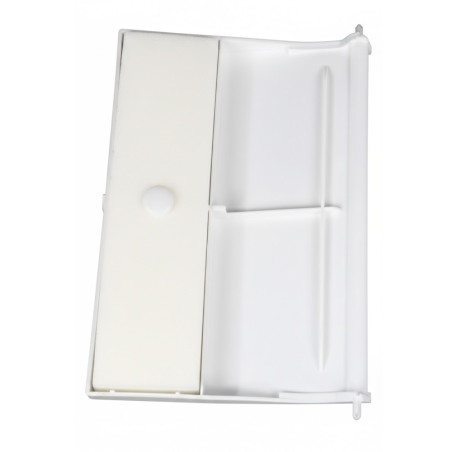 Compuerta Skimmer con bisagra | Puerta de Recambio para Skimmer de 15 litros, 19,5 x 13,5 cm, Blanco