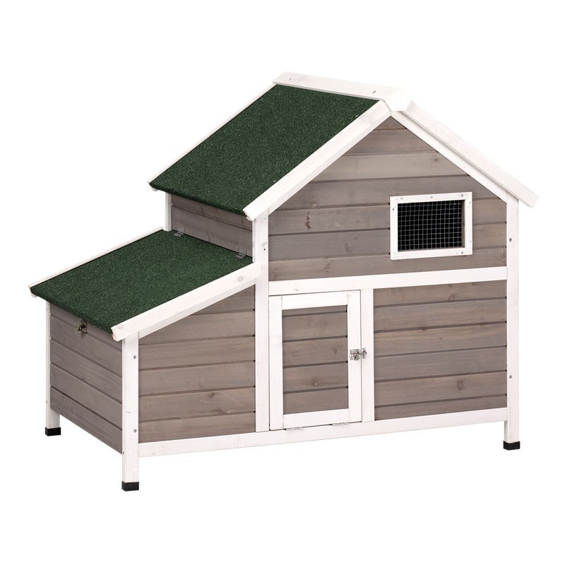 Gallinero de madera Francia | 119x77x98 cm | Cabaña impermeable y pintada | Con ventana y puerta de entrada Gallinero de madera Francia | 119x77x98 cm | Cabaña impermeable y pintada | Con ventana y puerta de entrada