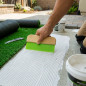 Artificial Grass Spatula | Trowel for Even Adhesive Spreading | Wooden Handle | Prevents Clumping